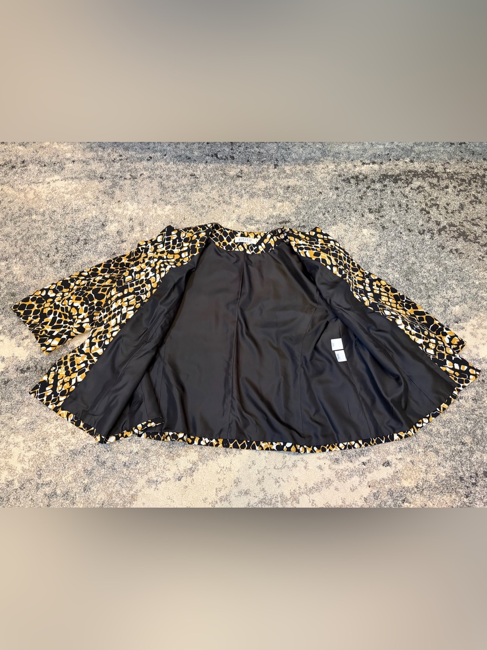Kasper woman’s Dijon multi gold standard jacket  us/ca 24 - Picture 3 of 4